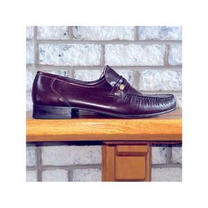 Barclay 11 Chestnut Brown Genuine Leather Dress Slip on Shoes Loafers